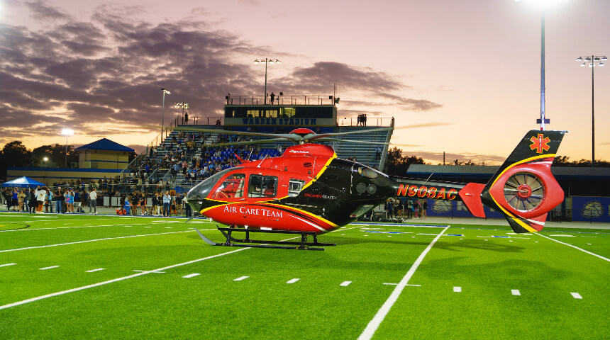 Friday Night Lights…. and Helicopters!